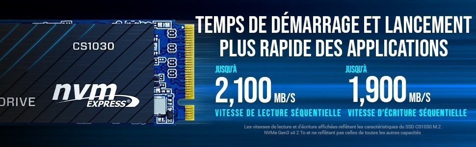 Informations NVME PNY 250GB CS10300 SSD 12