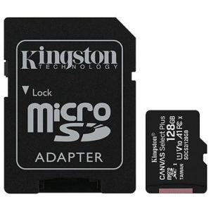 Card SD kingston 128 go + adaptateur